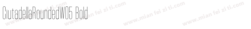 CiutadellaRoundedW05 Bold字体转换